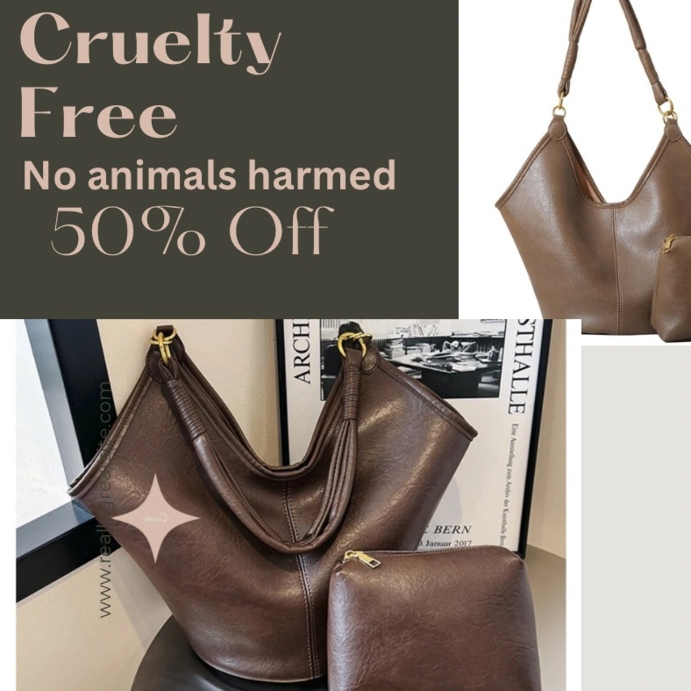 Pink Handbag cruelty free no animals harmed